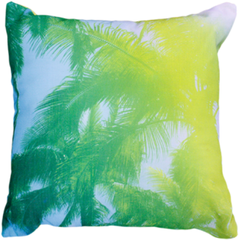 Coconut Leaves Indoor/outdoor Cushion - Cushion (1050x490), Png Download