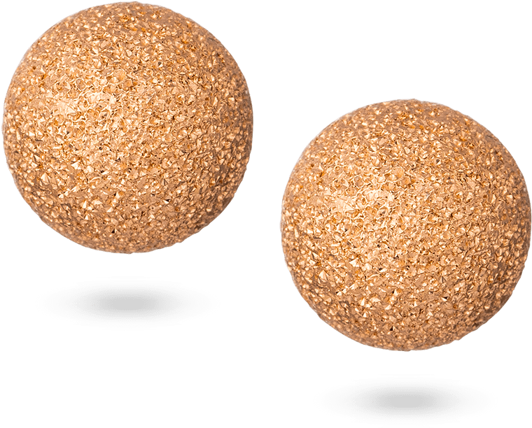 22ct Gold Sparkle Ear Studs - Sphere (1000x1000), Png Download