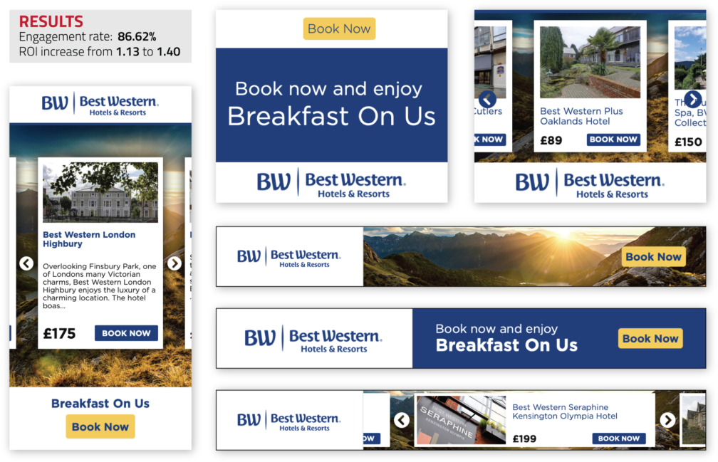 Dynamic Creative Optimization For Best Western Hotels - Best Western (1024x658), Png Download