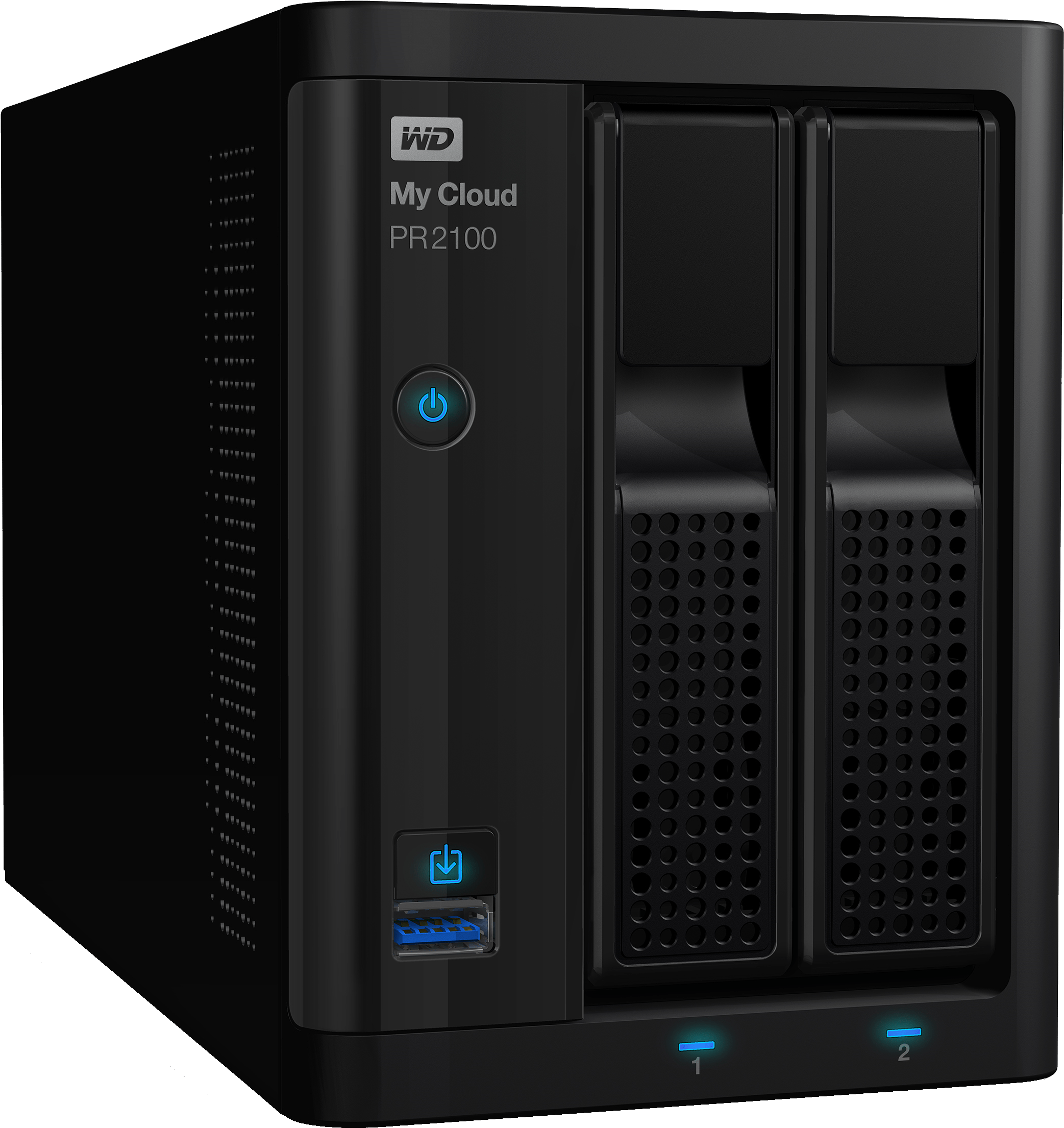 The Wd My Cloud Pro Pr2100 Power Plex Nas Unboxing - Wd My Cloud Pr2100 (3000x3000), Png Download