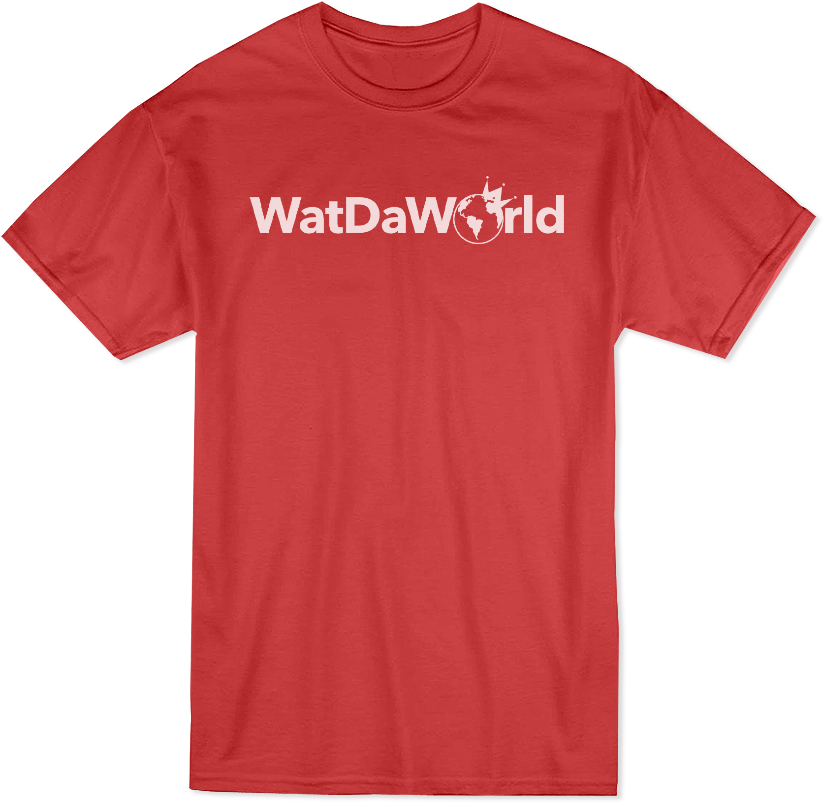 Image Of Wdw Word Logo T-shirt Red - Active Shirt (1880x1956), Png Download