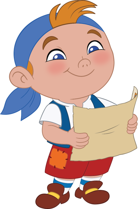 Jake The Never Land Pirates Clipart - Jake And The Neverland Pirates Characters Png (480x729), Png Download