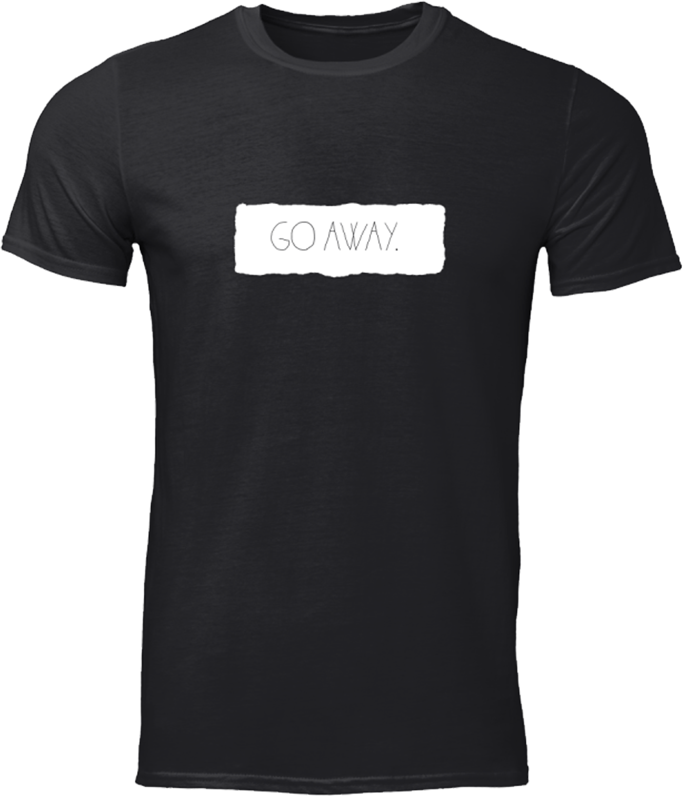 "go Away" Versione Nera - Shirt (2400x1800), Png Download