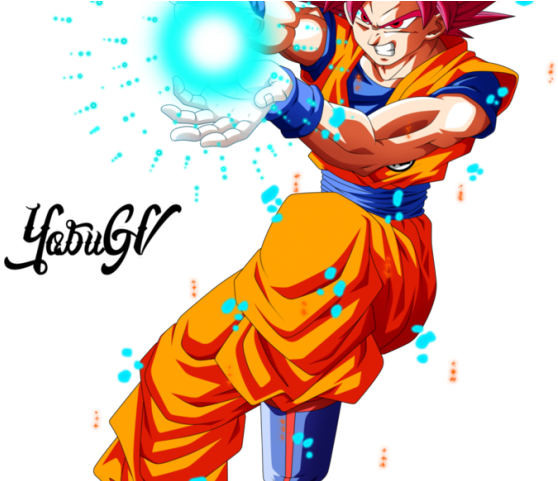 Goku Clipart Super Saiyan God - Goku Ssj God Png (640x480), Png Download