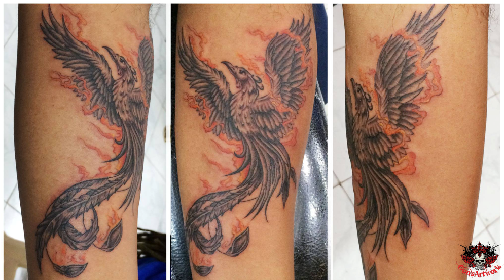 The Phoenix Tattoo Represents Renewal, Rebirth And - Tattoo (1001x1001), Png Download