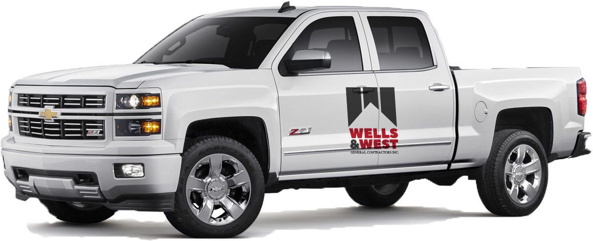 Wells And West Website Design - 2015 Chevy Silverado White Bumper (1871x1356), Png Download