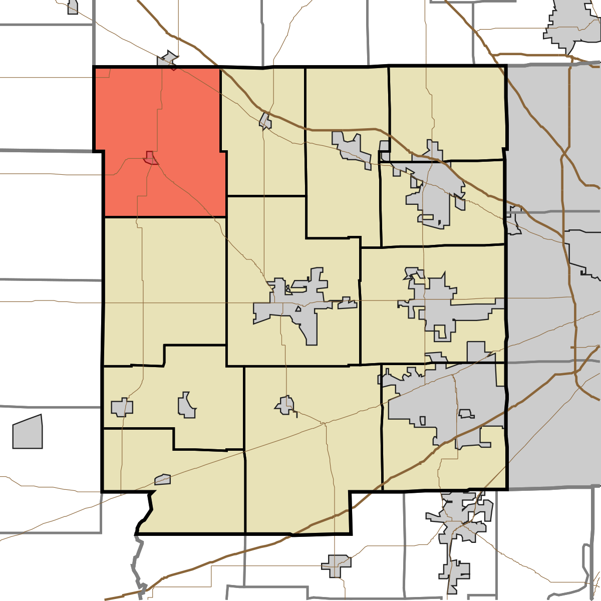 Eel River Township, Hendricks County, Indiana - Diagram (1200x1200), Png Download