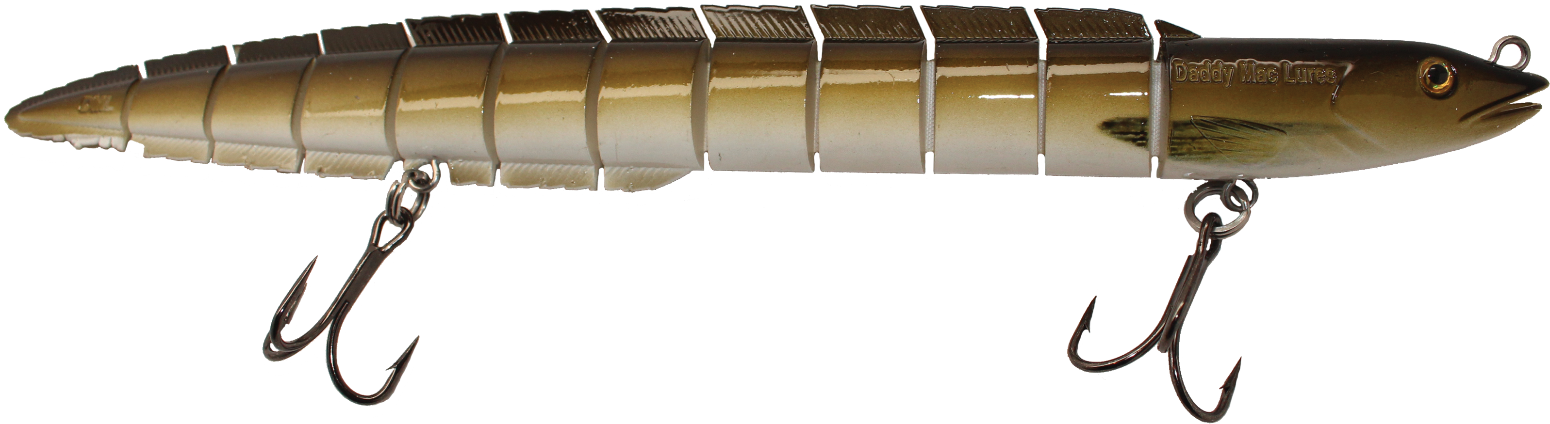 Daddy Mac Lures - Daddy Mac Lures Viper Eel (3194x875), Png Download