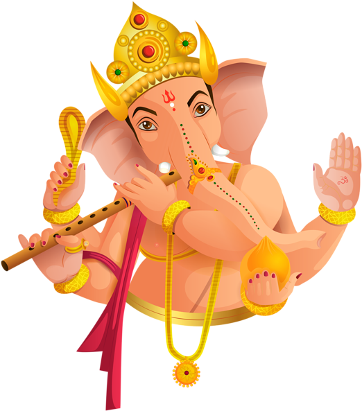 Ganesha Transparent Image - Cartoon (529x600), Png Download