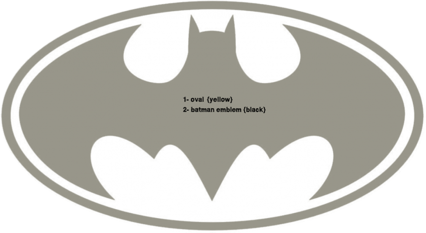 Free Png Download Batman Logo Vector Png Images Background - Batman Logo Black And White (850x465), Png Download