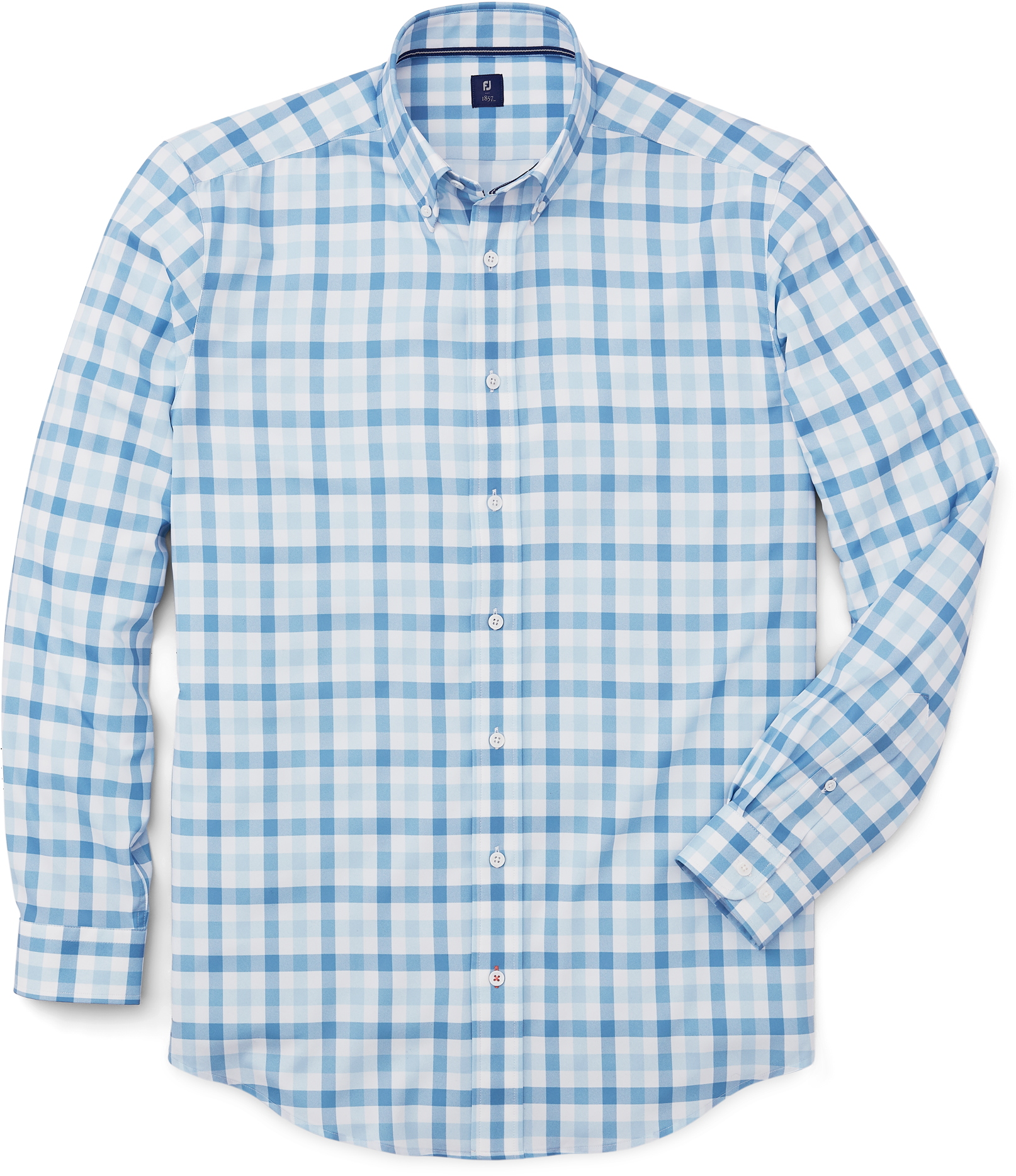 Stretch Twill Woven Gingham Shirt - Plaid (2000x2000), Png Download