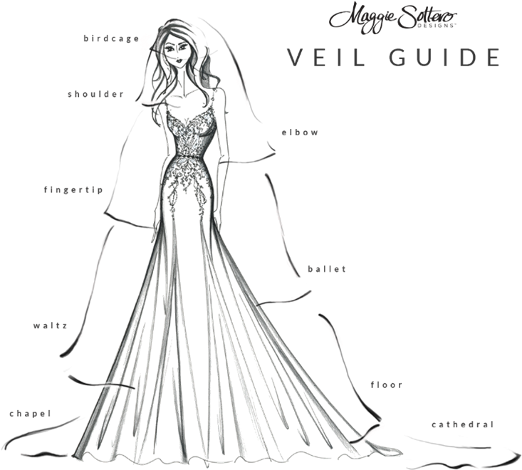 Necklines - Wedding Dress Veil Types (768x768), Png Download