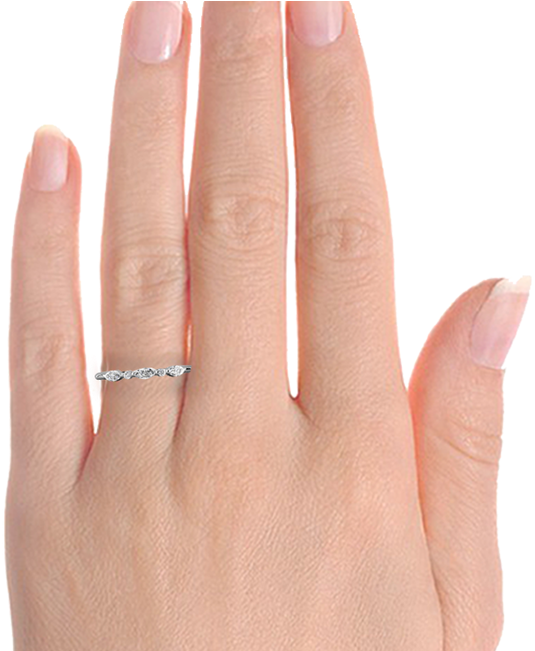 Venus Marquise And Round Canadian Diamond Wedding Band - Ring (650x650), Png Download