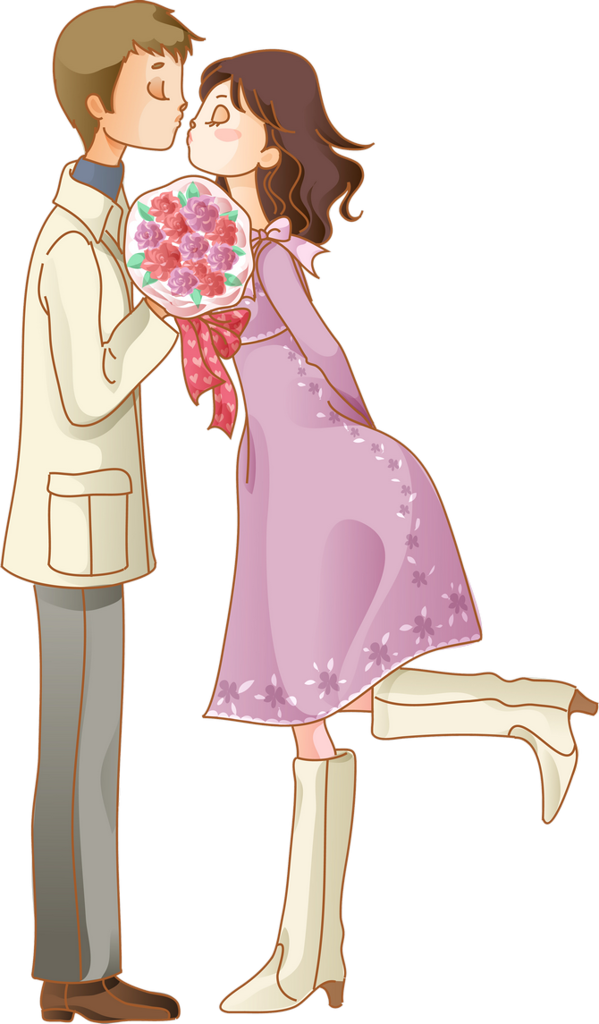 Ch - B *✿* - Valentines Day People Png (599x1024), Png Download