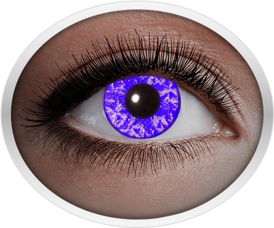 1 X 2 Violet Contact Lenses Only Chf - Contact Lens (600x600), Png Download