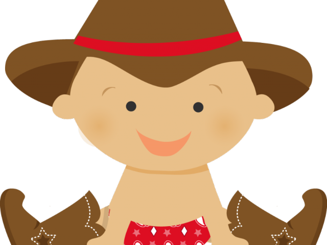 Cowgirl Clipart Baby Cowgirl - Cowboy Baby Shower Clipart (640x480), Png Download