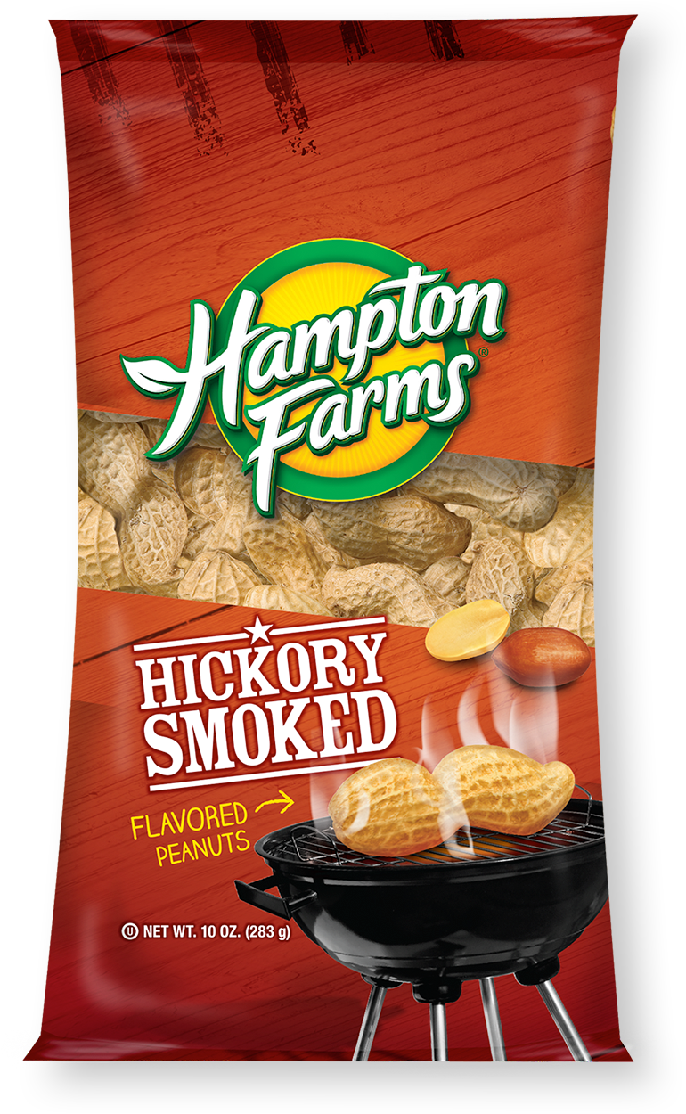 Hickory Smoked Peanuts - Hampton Farms Peanuts 16 Oz (824x1280), Png Download