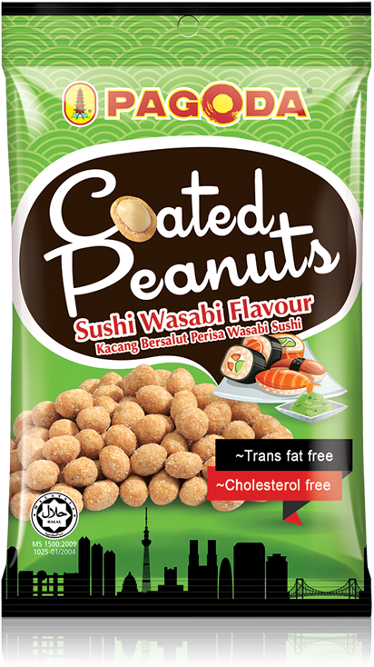 Coated Peanuts - Coated Peanuts Snack Packaging (738x797), Png Download