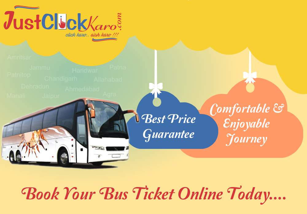 Just Click Travels - Tour Bus Service (1000x700), Png Download