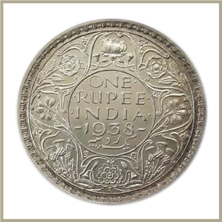 King George Vi One Rupee - Coin (800x800), Png Download