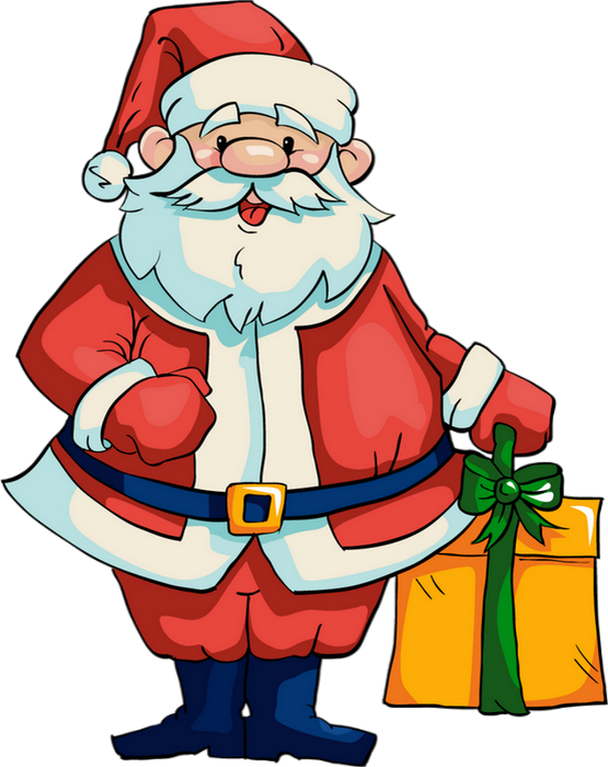 Père Noël Png - Santa Claus (555x700), Png Download
