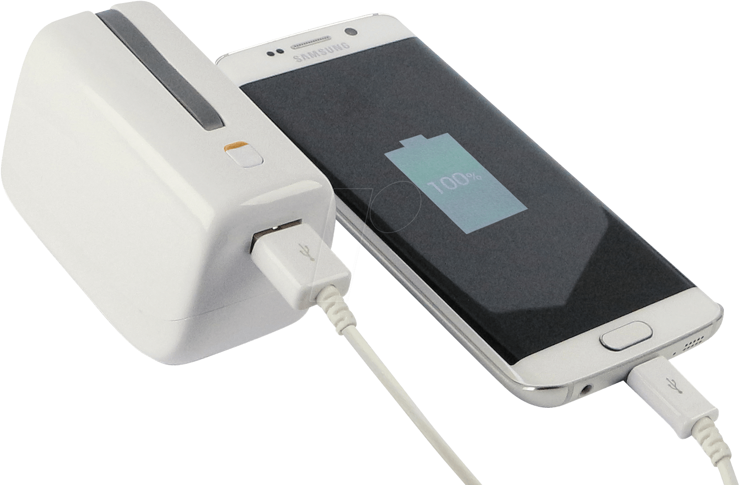 Usb Charger With Power Bank Function, White D-parts - Ladegerät Mit Integrierter Powerbank (1471x960), Png Download