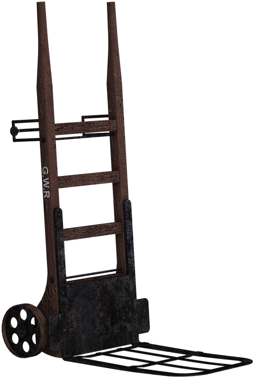 Cart Vintage - Wooden Sack Truck (1280x960), Png Download