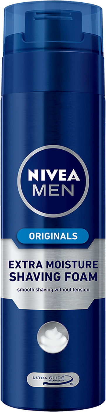 New Originals Extra Moisture Shaving Foam - Nivea Men Shave Foam (459x1500), Png Download