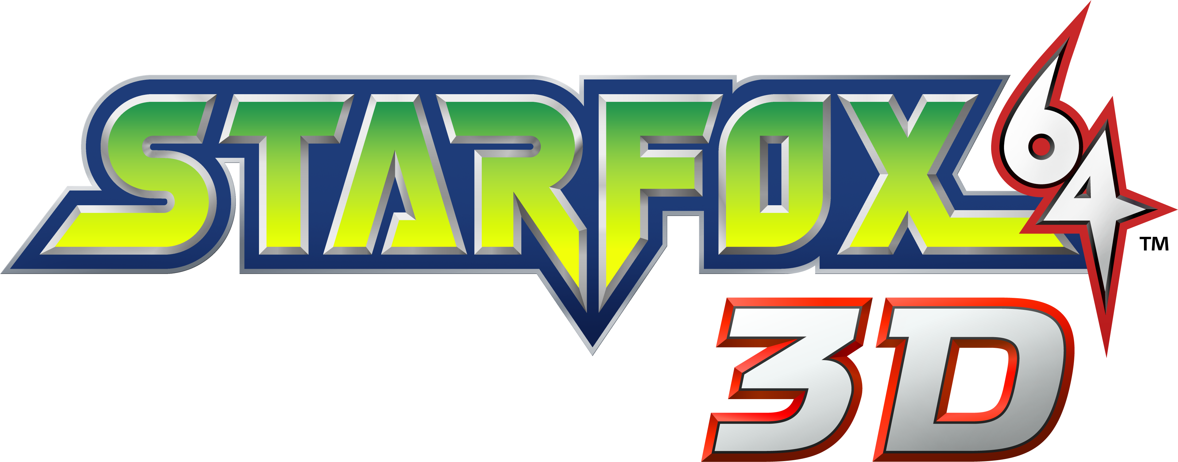 Star Fox Png Picture - Star Fox 64 3d Logo (3938x2048), Png Download
