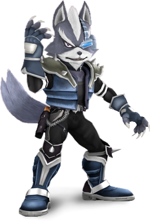 Wolf Star Fox Ssbb - Wolf Fantendo (302x446), Png Download