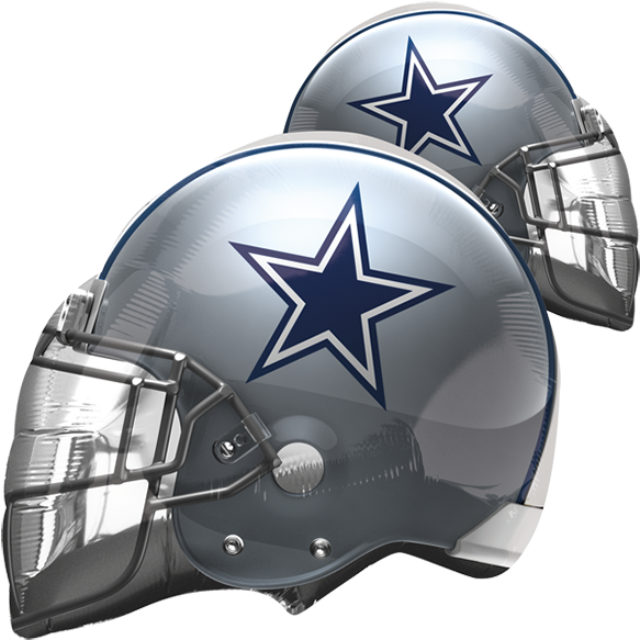 Dallas Cowboys Helmet Supershape - Dallas Cowboys 50cm Mylar Balloon (600x600), Png Download