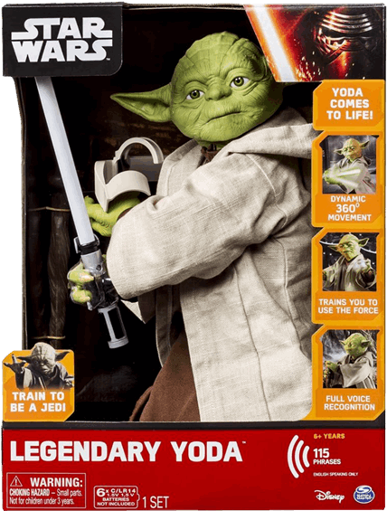 Star Wars Legendary Jedi Master Yoda (discontinued (600x600), Png Download