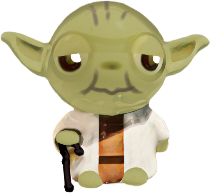 Yoda Cute Starwars Maytheforcebewithyou - Star Wars (714x669), Png Download