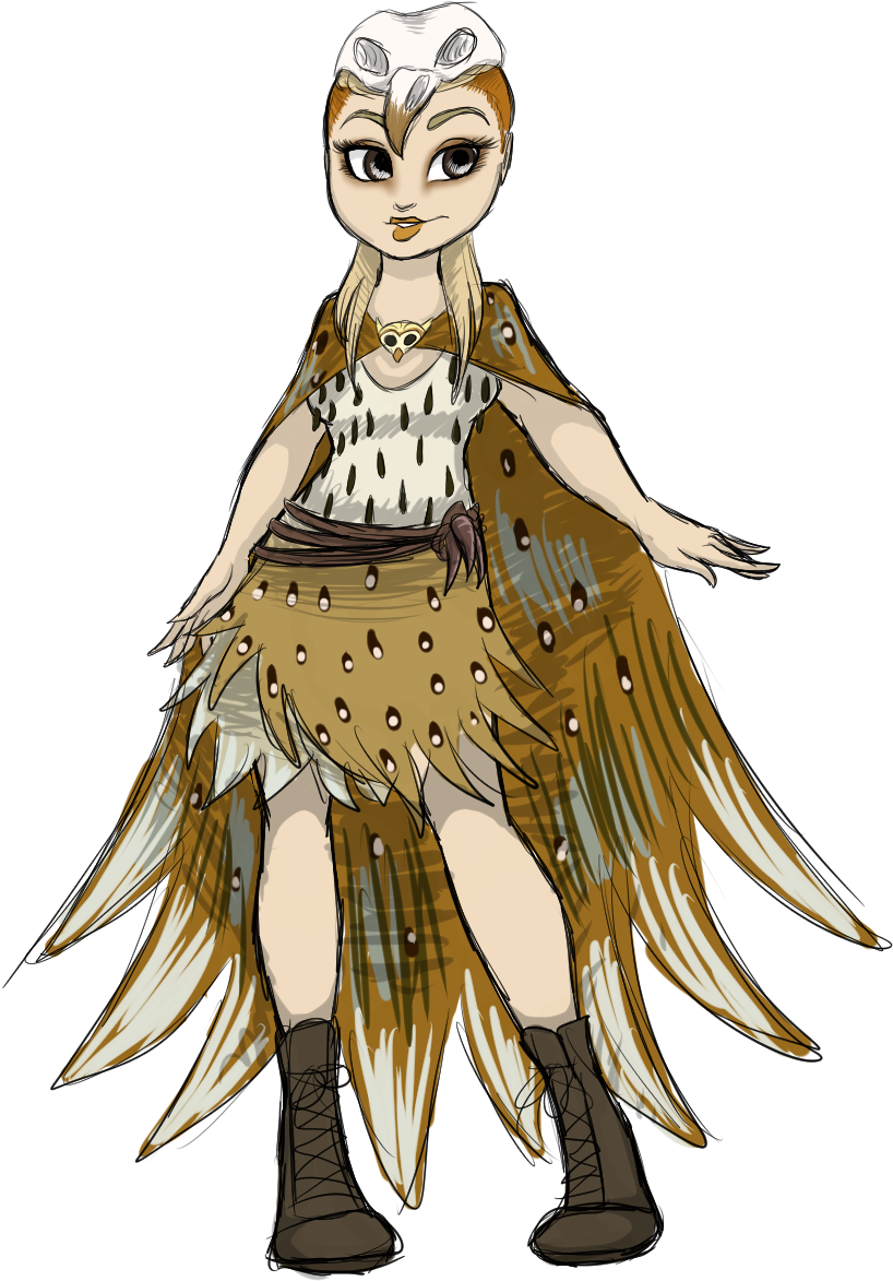 Eule Barns - Cartoon (873x1242), Png Download