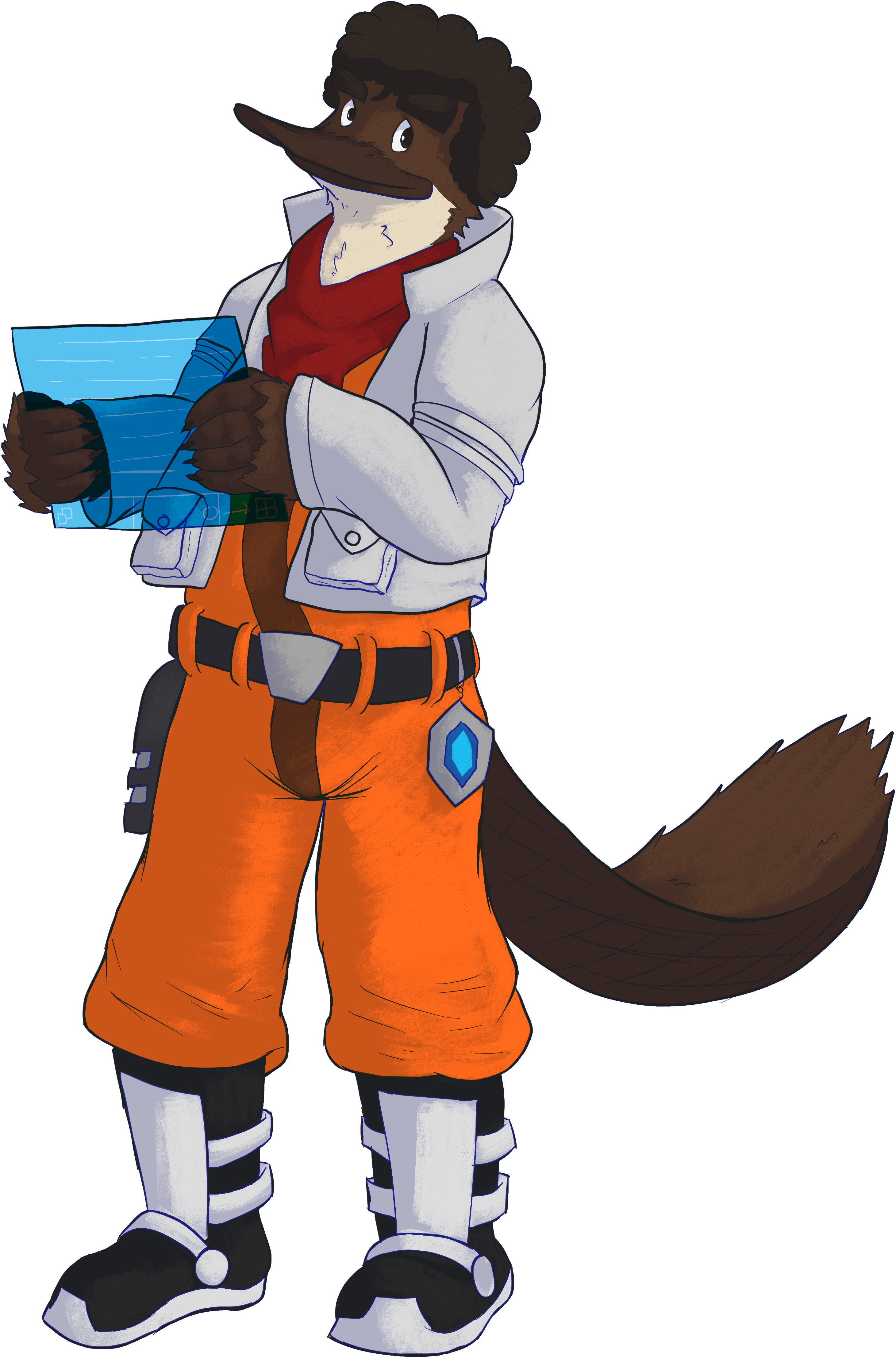 Star Fox's New Computer Guy - Cartoon (2921x4428), Png Download