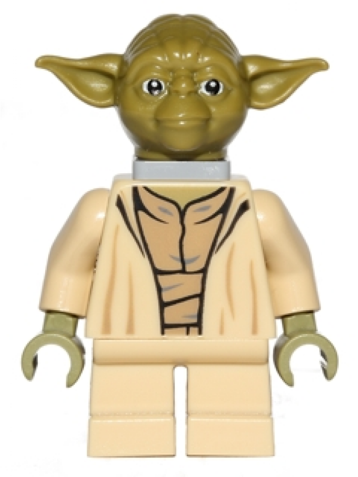 Lego Star Wars Yoda (olive Green) Minifigure (980x980), Png Download