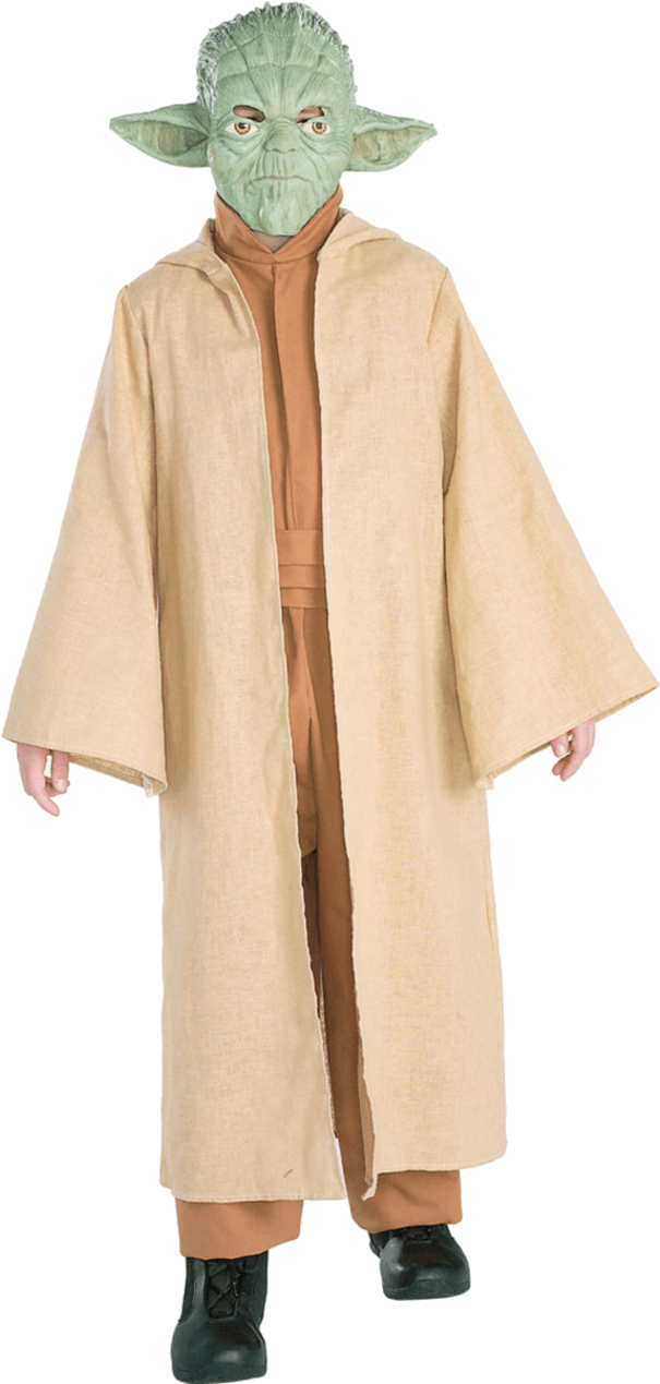 Star Wars Yoda Deluxe Child Costume (800x1268), Png Download