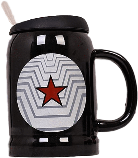 Captain America Logo Hot Water Mug - Water (600x600), Png Download