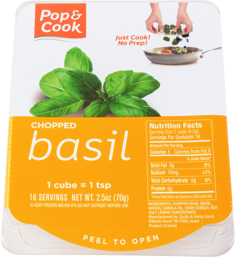 Pop & Cook's Basil - Polaner All Fruit Strawberry With Fiber (1080x1080), Png Download