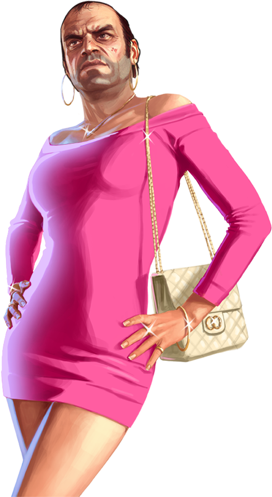 I Was Googling Pictures Of Gta V - Bad Trevor Transparent Background (554x1011), Png Download