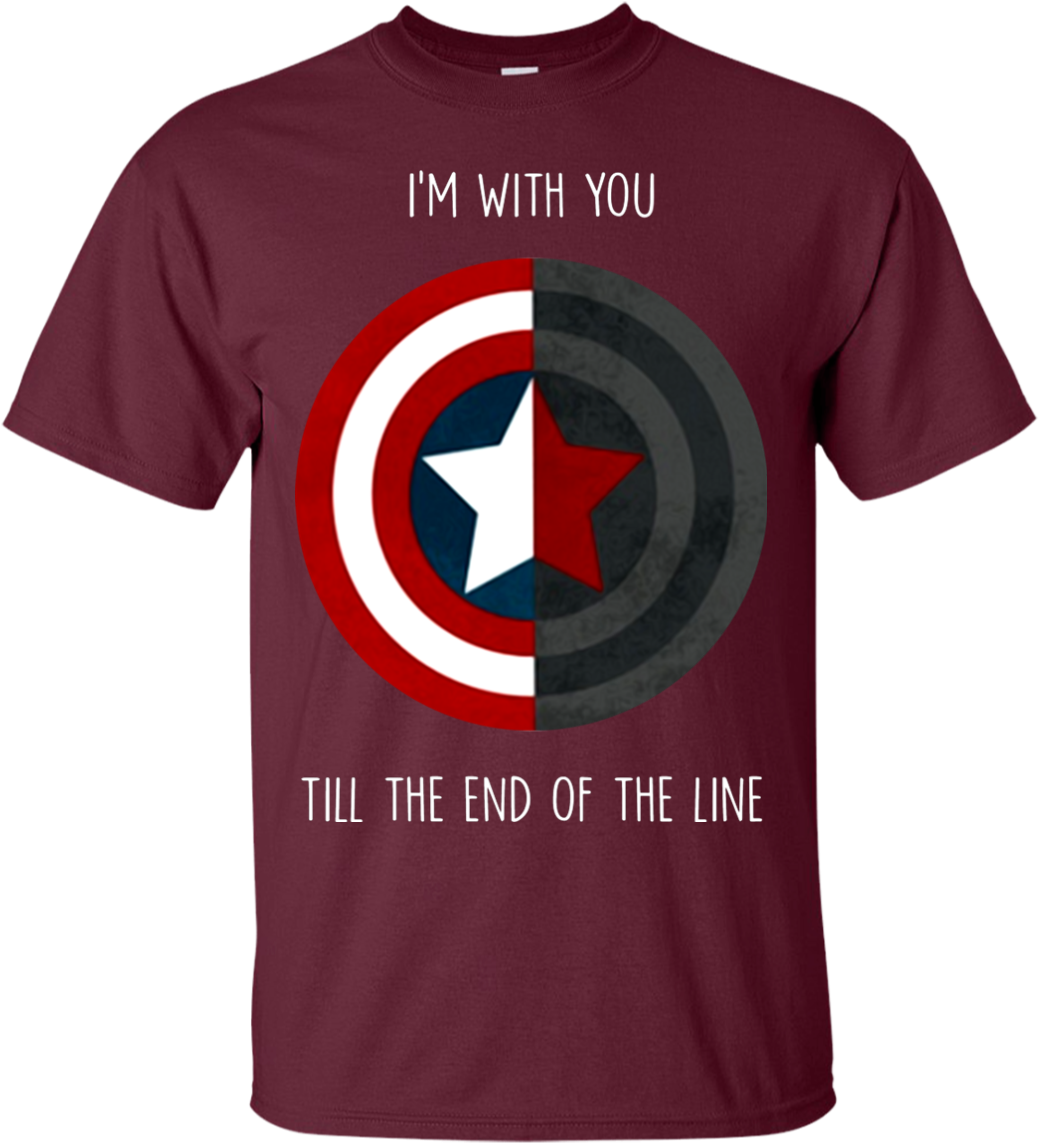 Captain America Shield I'm With You Till The End Of - You Are And Say What You Feel Because Those Who Mind (1155x1155), Png Download