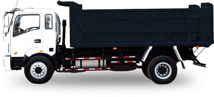 6 Wheeler T King T6 Galaxy Dump Truck - Dump Truck (1105x513), Png Download