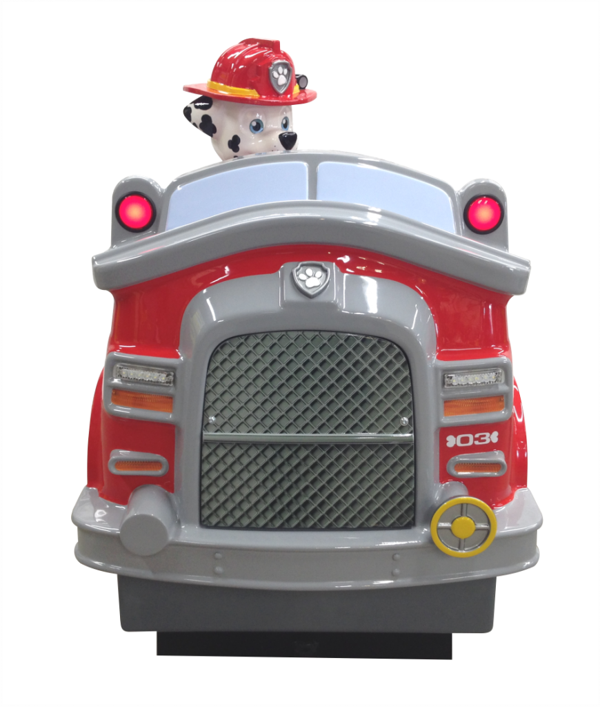 Paw Patrol Kiddie Ride - Paw Patrol Marshall Fire Truck Ride (870x1024), Png Download