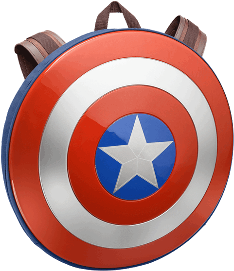 Civil War - Captain America Backpack (600x600), Png Download