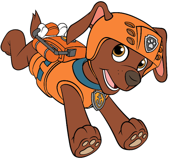 Paw Patrol - Zuma Paw Patrol Back (583x548), Png Download