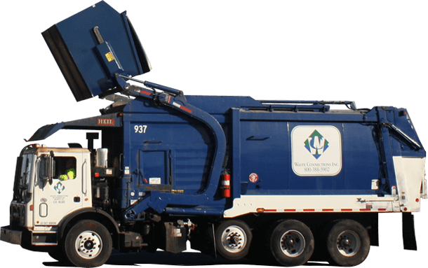 Commercial - Waste Connections Garbage Truck (610x383), Png Download