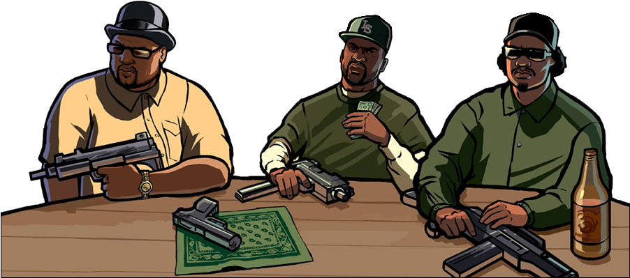 Gta San Andreas 11 - Renders Gta San Andreas (901x431), Png Download