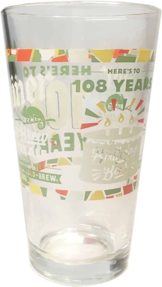 108th Birthday Beer Pint - Pint Glass (1280x1280), Png Download