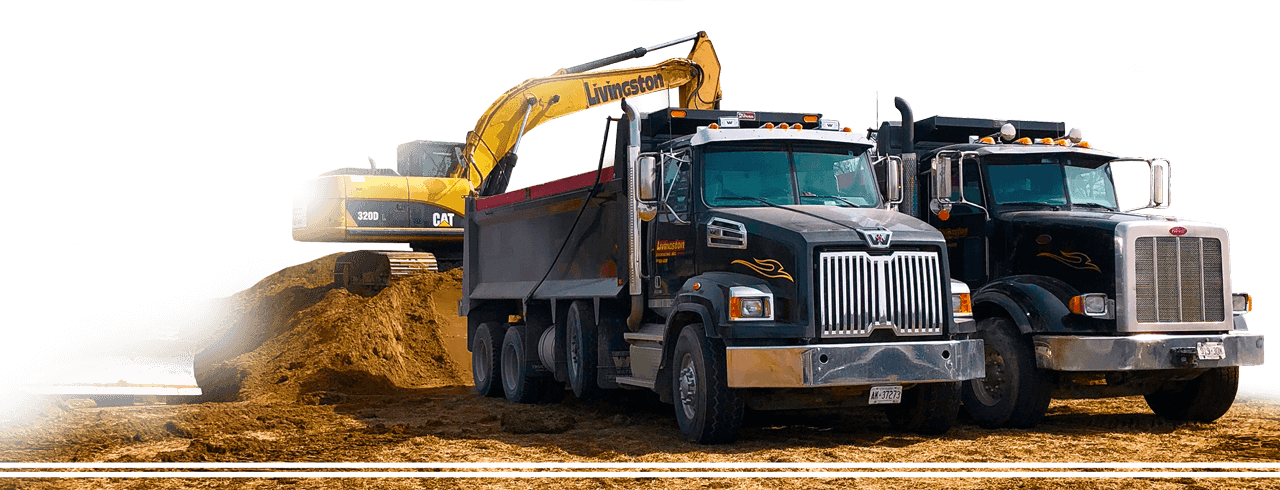 Livingston Dump Trucks - Dump Truck (1280x490), Png Download