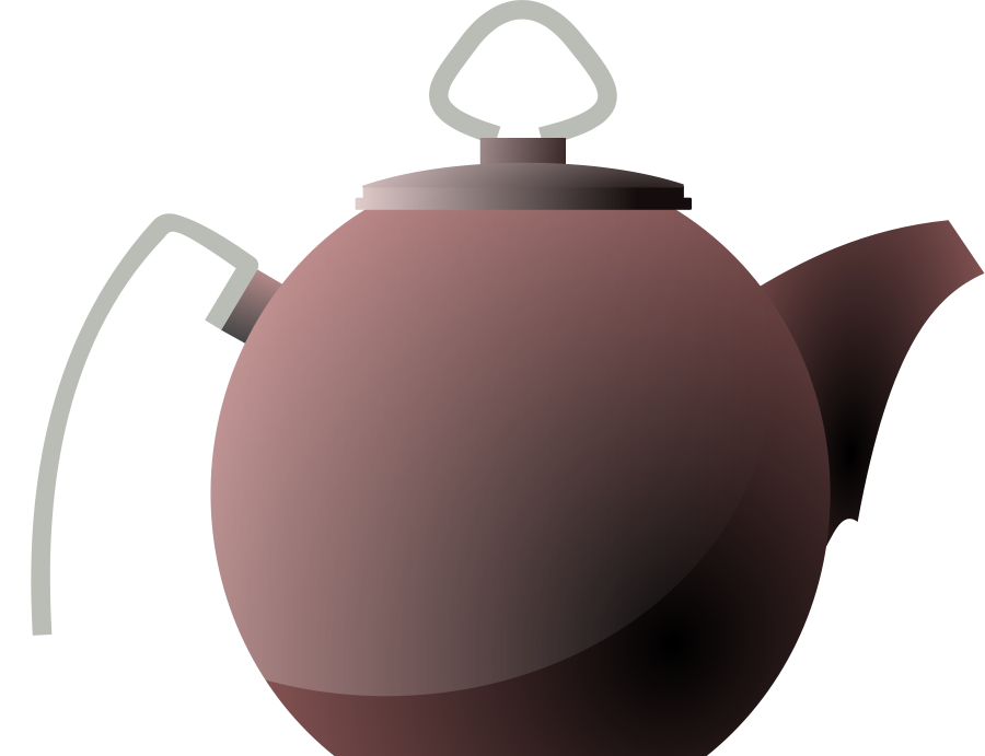 Free Vector Kettle Or Tea Pot Clip Art - Coffee Pot Transparent Background (600x461), Png Download